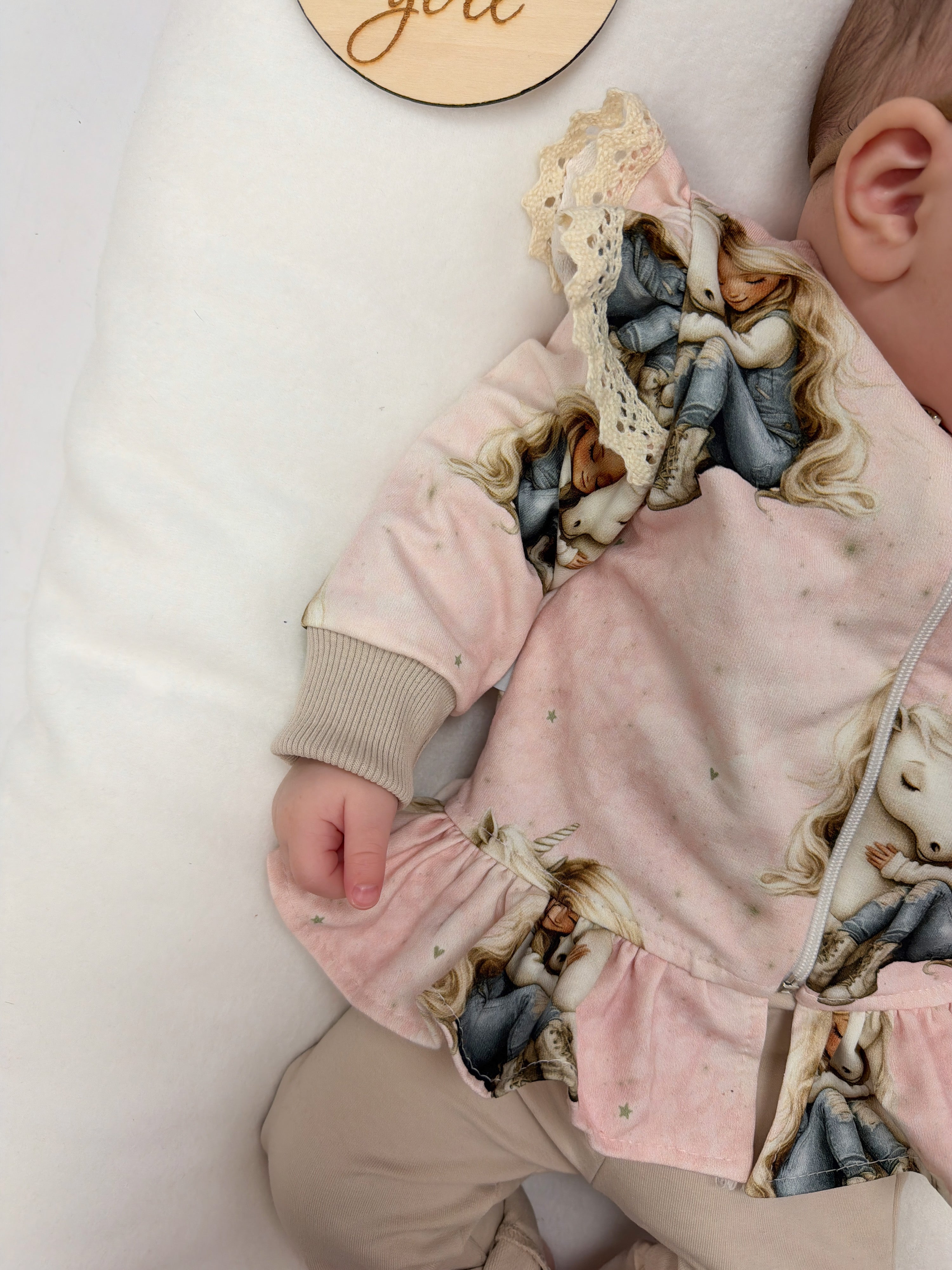 Komplet dziewczynka z jednorożcem