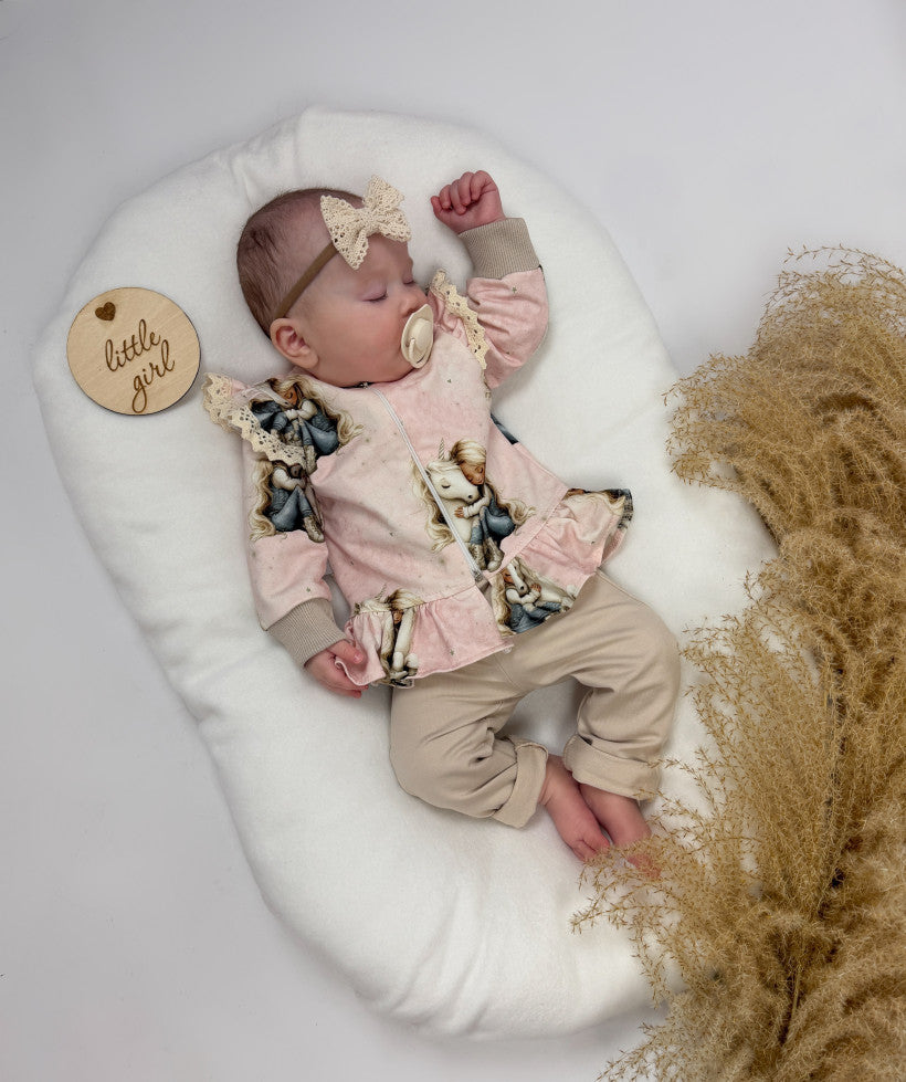 Komplet dziewczynka z jednorożcem